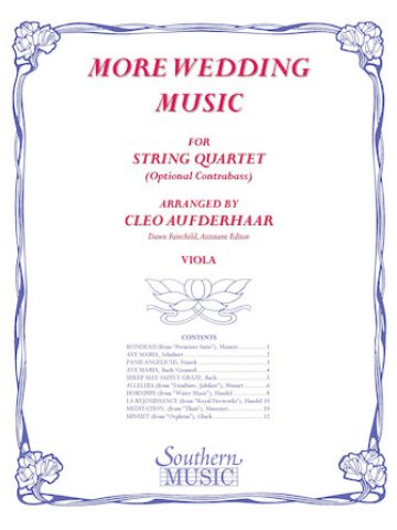 More Wedding Music for String Quartet Viola Part