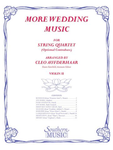 More Wedding Music for String Quartet (Violin 2 Part)