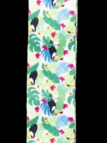 Uke Strap - Floral Green