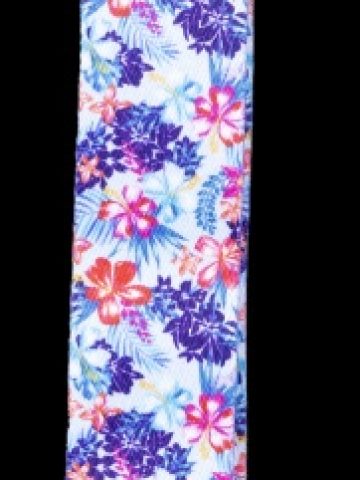 Uke Strap - Floral Blue