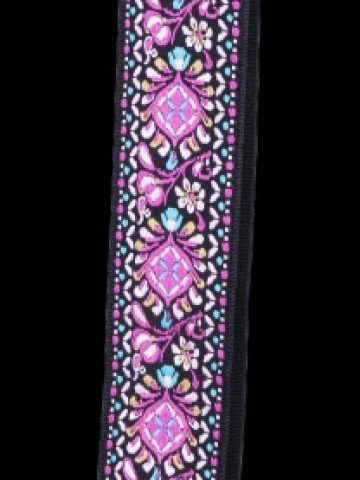 Guitar Strap - Jackquard Woven Pink