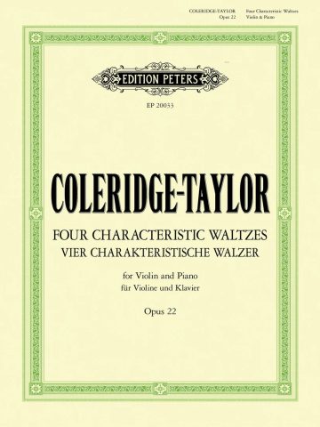 Four Characteristic Waltzes Op. 22: Violin & Piano