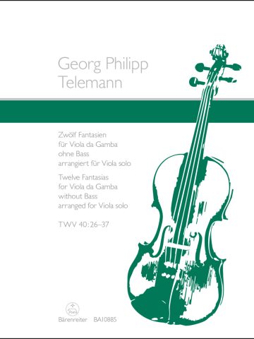Twelve Fantasias for Viola da Gamba without Bass TWV 40: 26–37