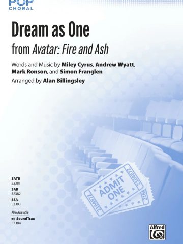 Dream as One: SAB Choral Octavo