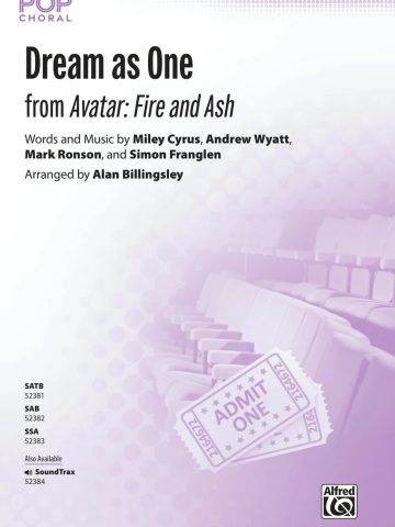 Dream as One: SSA Choral Octavo