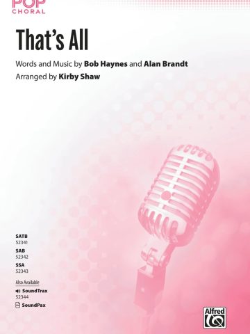 That's All: SATB Choral Octavo