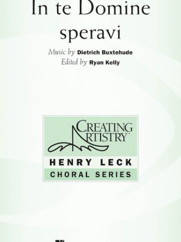 In te Domine speravi - SAB and Keyboard