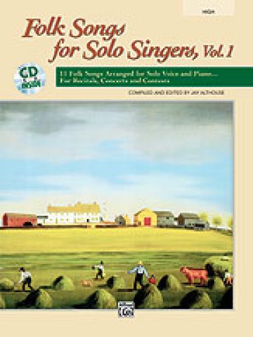 Folk Songs for Solo Singers, Volume 1 - High Voice w/ Accompaniment CD