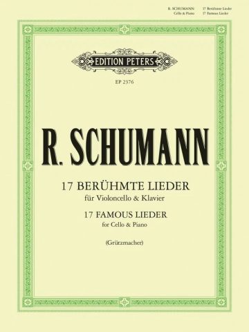 17 Famous Lieder for Cello & Piano
