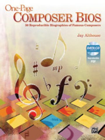 One-Page Composer Bios w/ CD-ROM (Reproducible)