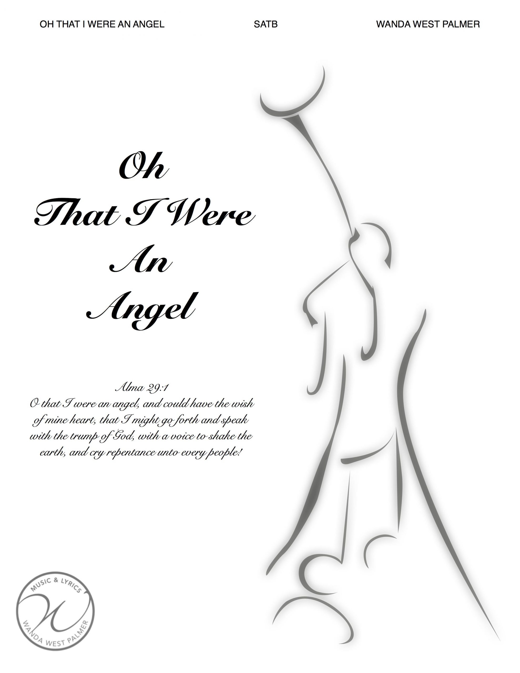 Oh That I Were an Angel - Sheet Music Authority